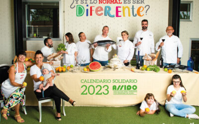 Estrella Carrillo y Restaurante Santa Ana en el calendario solidario ASSIDO 2023